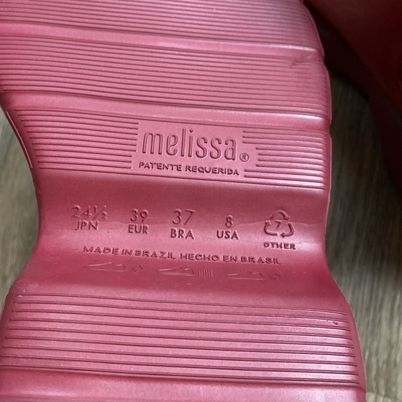 Melissa  Step jelly boots size 8 us - Picture 6 of 8
